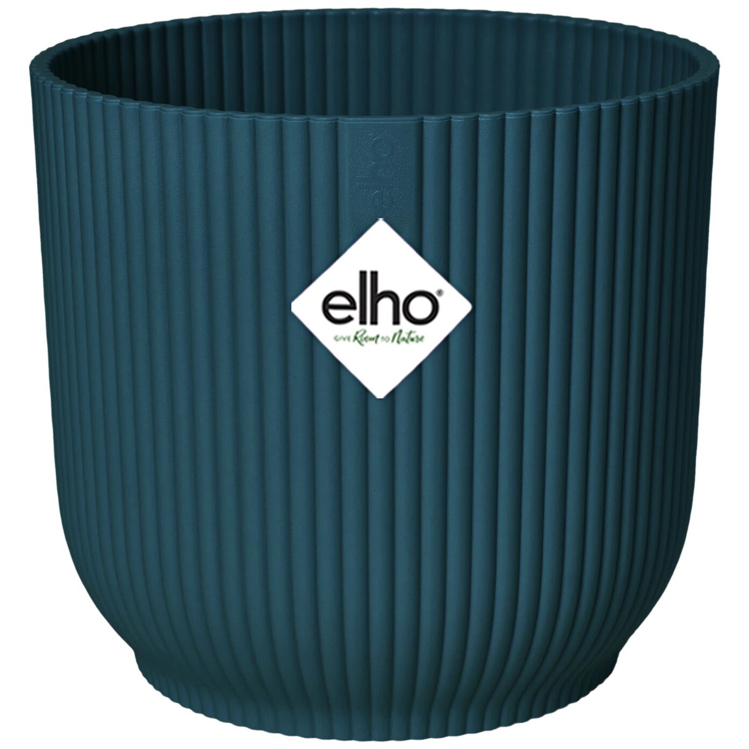 Elho Blumentopf Vibes Fold mit Rollen Ø 34,9 cm Tiefblau