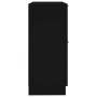 Schwarze vidaXL Sideboards (2 Stk.) aus Holzwerkstoff, 30x30x70 cm.