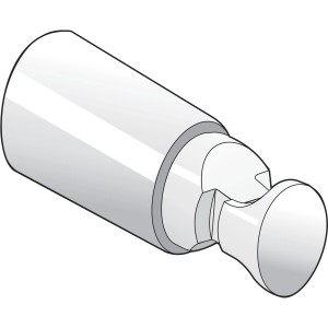 Ximax Badheizkörper Zubehör: Chromfarbene Kunststoffhalterung zur Heizkörper-Installation.