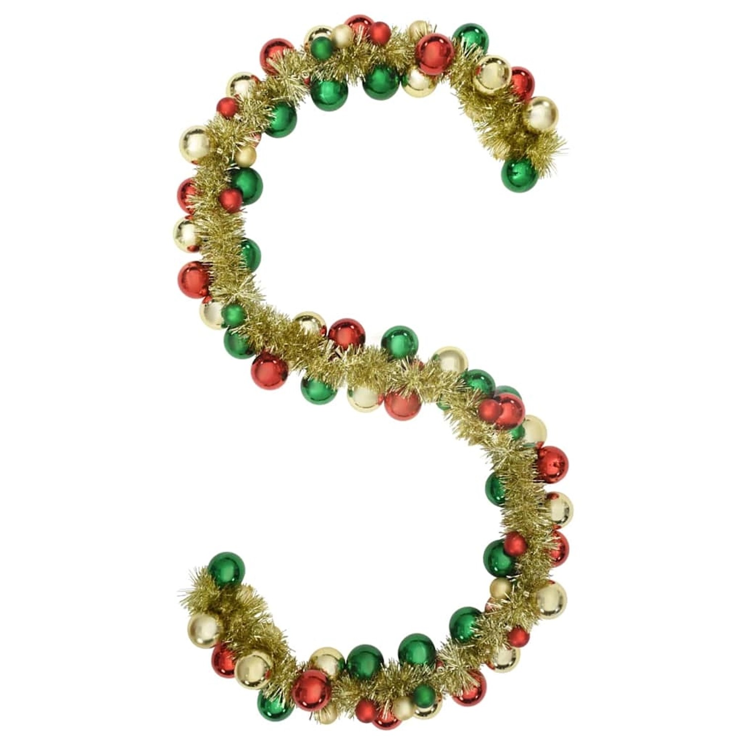 vidaXL Weihnachtskugelgirlande Mehrfarbig 186 cm Polystyrol 42019698 günstig online kaufen