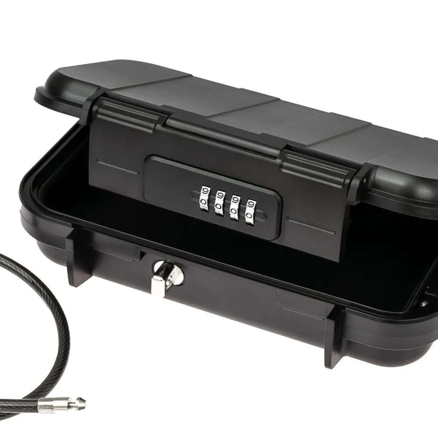 HMF 318-02 Tragbarer Safe Zahlenschloss Wasserdichter Mini Tresor Drahtseil 23 x 14 x 6 cm