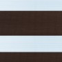 Braunes OBI Doppelrollo Avila, 45x180 cm, mit transparenten und blickdichten Webstreifen für individuellen Lichteinfall.