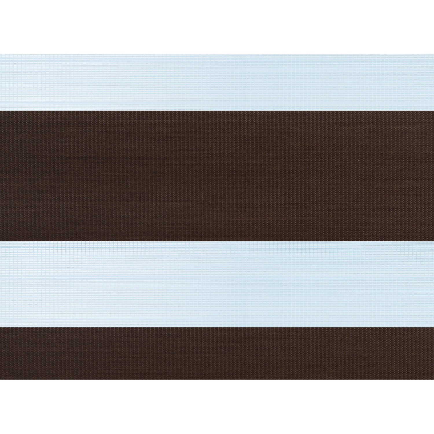 Braunes OBI Doppelrollo Avila, 45x180 cm, mit transparenten und blickdichten Webstreifen für individuellen Lichteinfall.