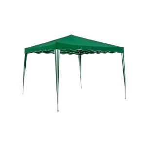 DELUKE Pavillon STEFAN 3x3m Grün Polyester Campingpavillon Festivalpavillon Gartenpavillon
