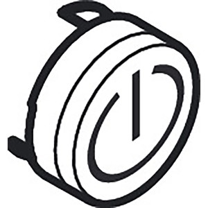 Hansgrohe Symbol ON/OFF in Edelmatt Optik für Duschzubehör.