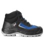 Jori Sicherheitsschnürstiefel JoBuilder Mid ESD S3 Gr. 36, schwarz/blau, aus Leder und Textil.