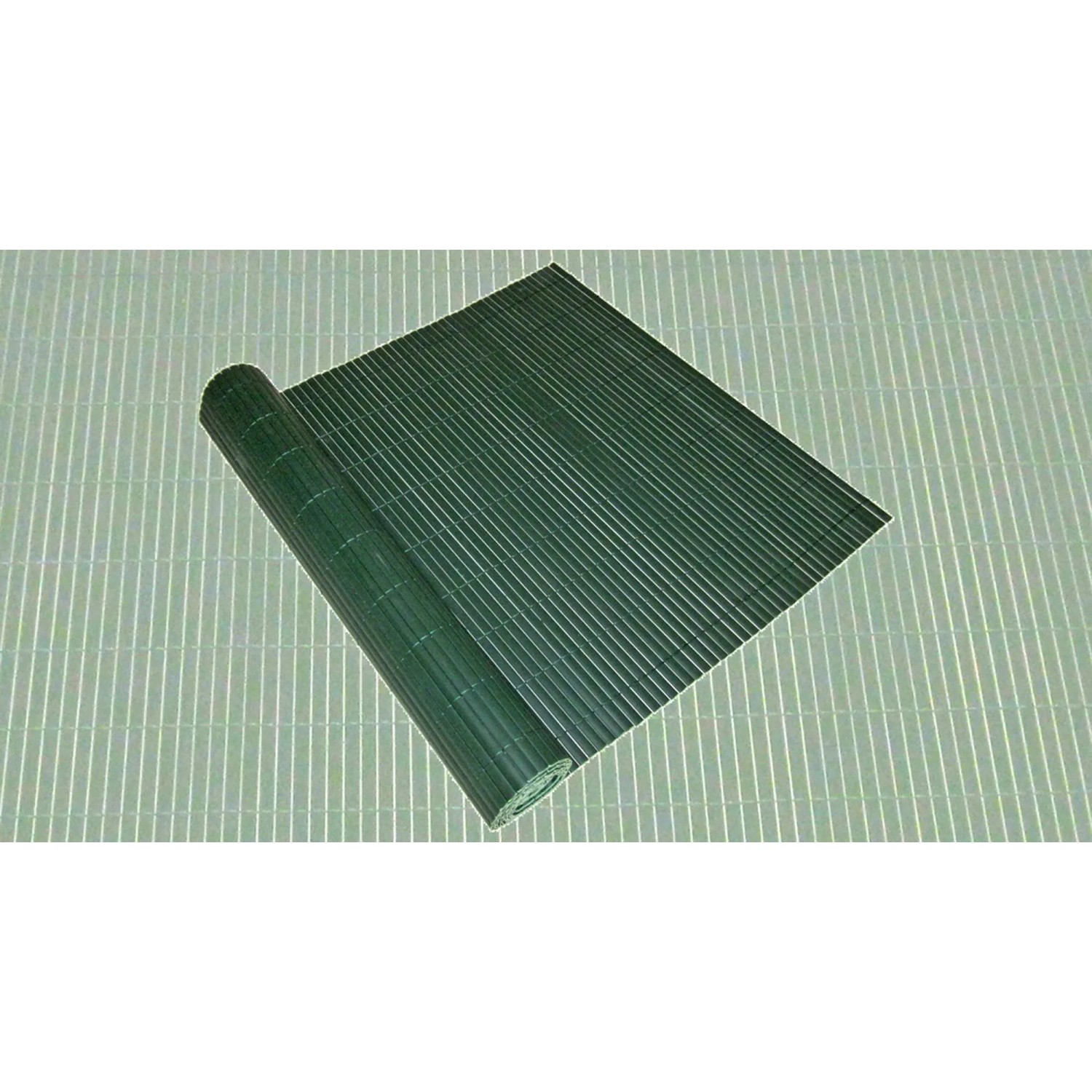 DELUKE Sichtschutzmatte ELMA PVC 90x500cm Grün Kunststoff Balkon Sichtschutz Wetterfest Balkon-Windschutz_2