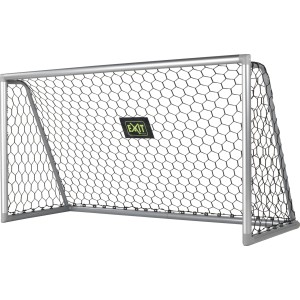 EXIT Scala Aluminium Fußballtor, 220x120cm, mit schwarzem Netz für Garten & Freizeit.