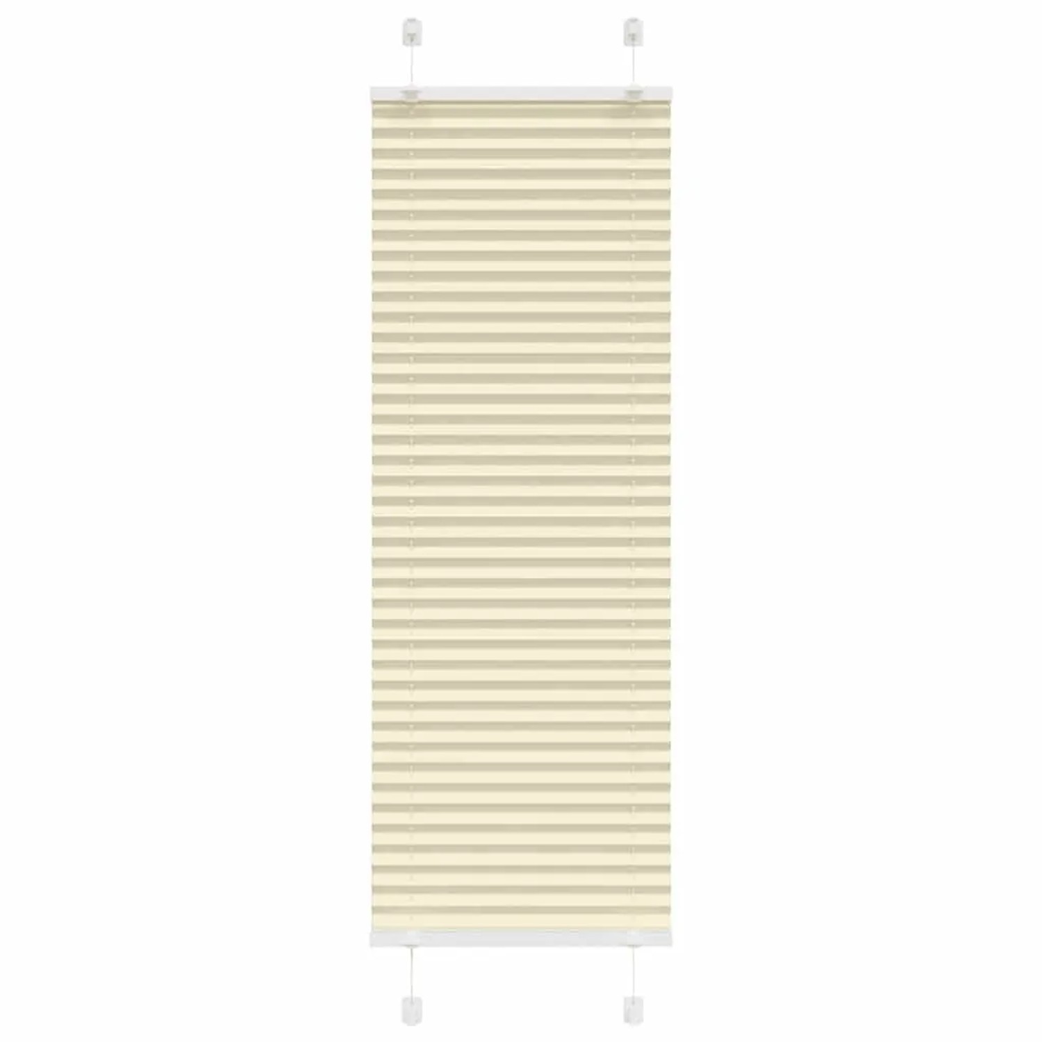 vidaXL Plissee Creme 45x100 cm Stoffbreite 44,4 cm Polyester 4015268 günstig online kaufen