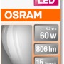 Osram E14 LED-Lampe in Tropfenform, 6,5W, 806lm, dimmbar, für stimmungsvolles Licht.