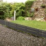 Floraworld Beeteinfassung Mali, anthrazit, aus WPC, zur Gartendekoration und Abgrenzung.
