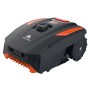 YARD FORCE Mähroboter MB400, schwarz/orange, mit App-Steuerung und Garage.