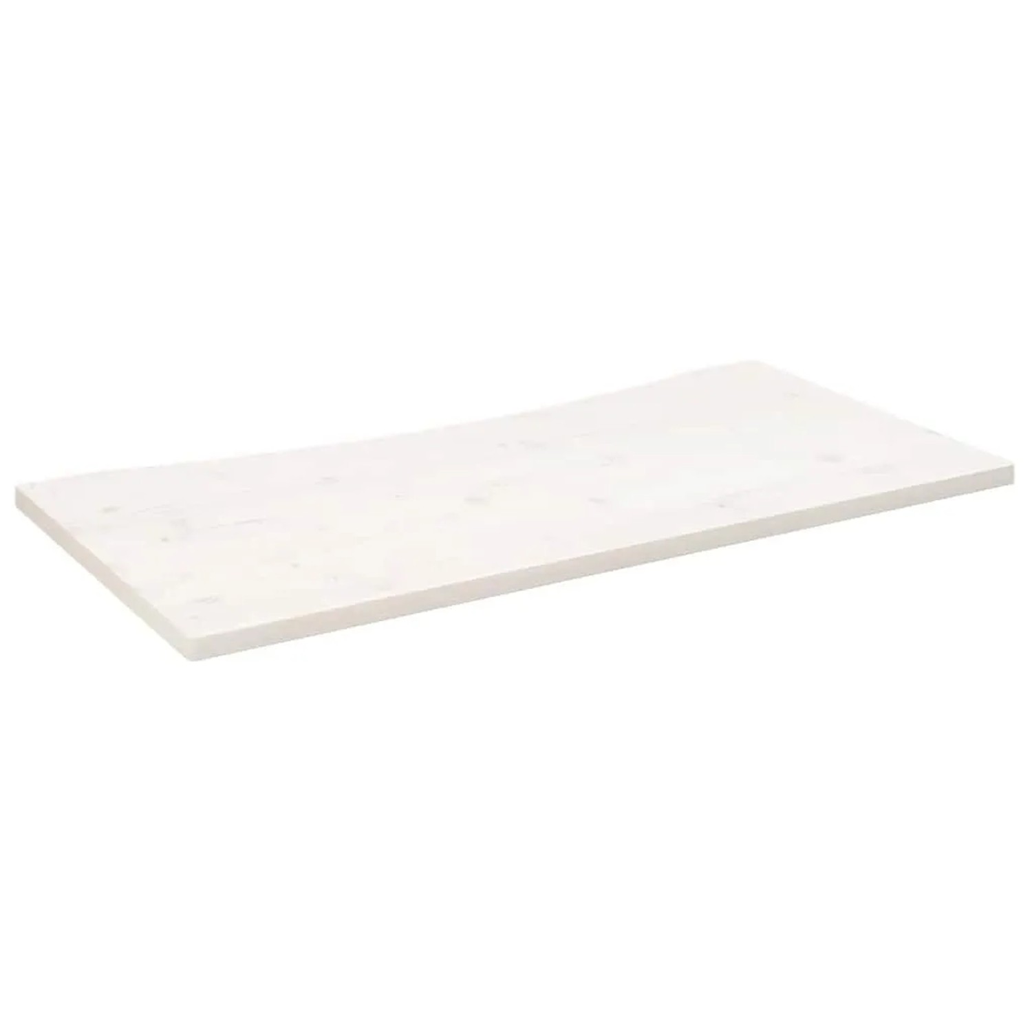 vidaXL Schreibtischplatte Weiß 110x55x2,5 cm Massivholz Kiefer 824436