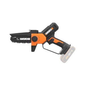 Worx Einhand-Astsäge WG326E.9 (ohne Akku/Ladegerät) in Schwarz/Orange. Kompakte Akku-Säge für Baumschnitt.