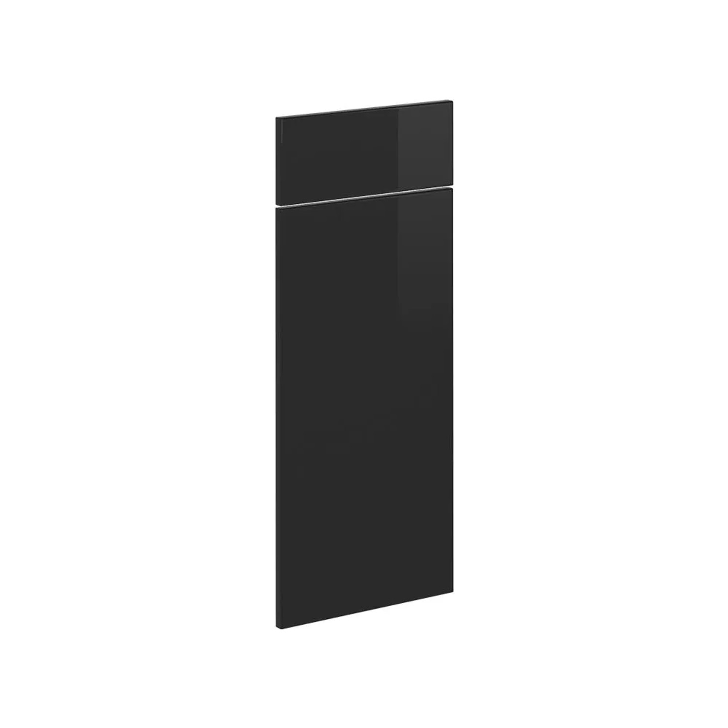 Vicco Küchenfront R-Line Schwarz Hochglanz 30 x 71 Möbelfront für den SchuBunterschrank Art Nr 40919