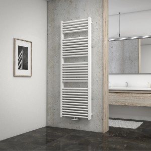 Weißer Schulte Design-Heizkörper München Powerpack 177x60 cm an Wand.