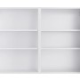 Optifit Arvid986 Küchen-Hängeschrank, 100 cm breit, weiß mit offenen Türen und zwei Einlegeböden.