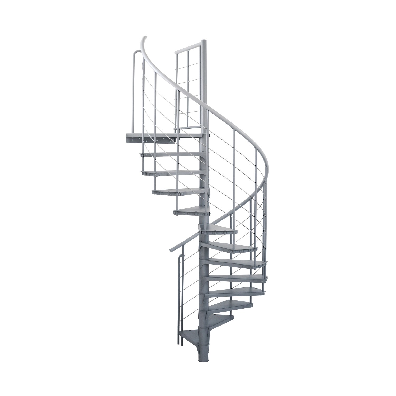 Minka Spindeltreppe Spino Smart Ø 120 cm Grau günstig online kaufen