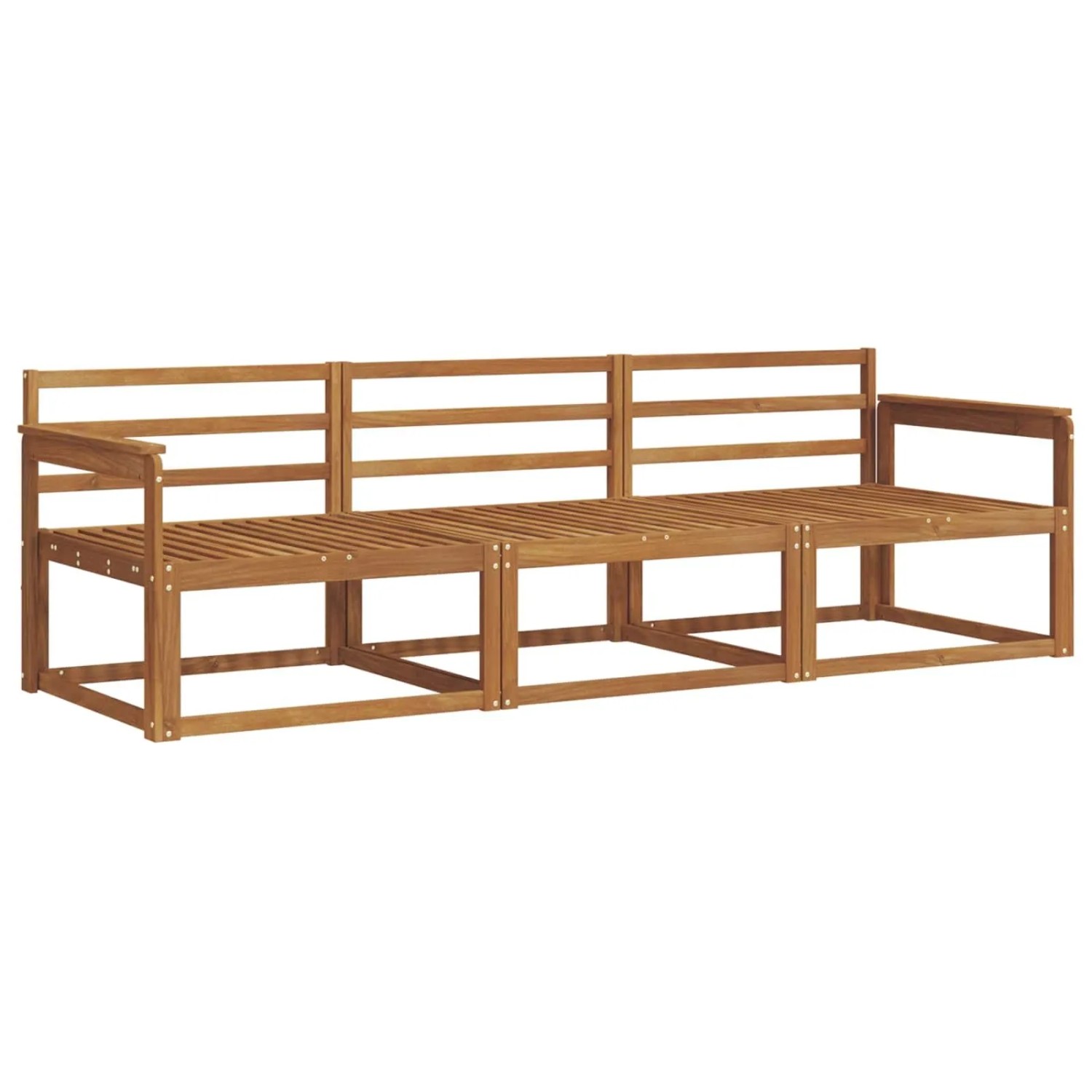 vidaXL Outdoor-Sofagarnitur 3-Tlg Natur Massivholz Akazie 3367112