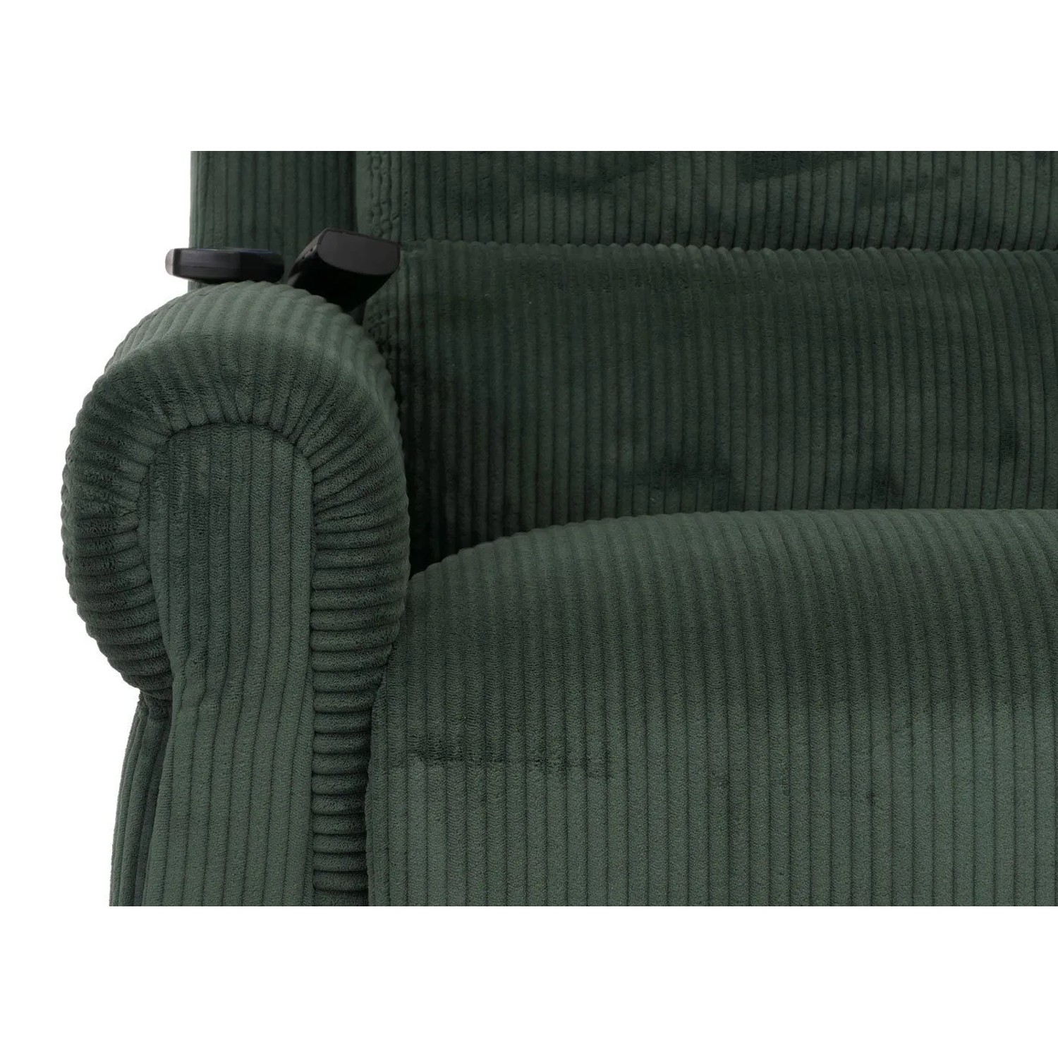 Berlinlodge Massage-Fernsehsessel HxBxT 138x86x168 cm Sitzhöhe 49 cm Liegefunktion Aufstehhilfe Massage Heizfunktion Stoff Cord Grün Massagesessel_7