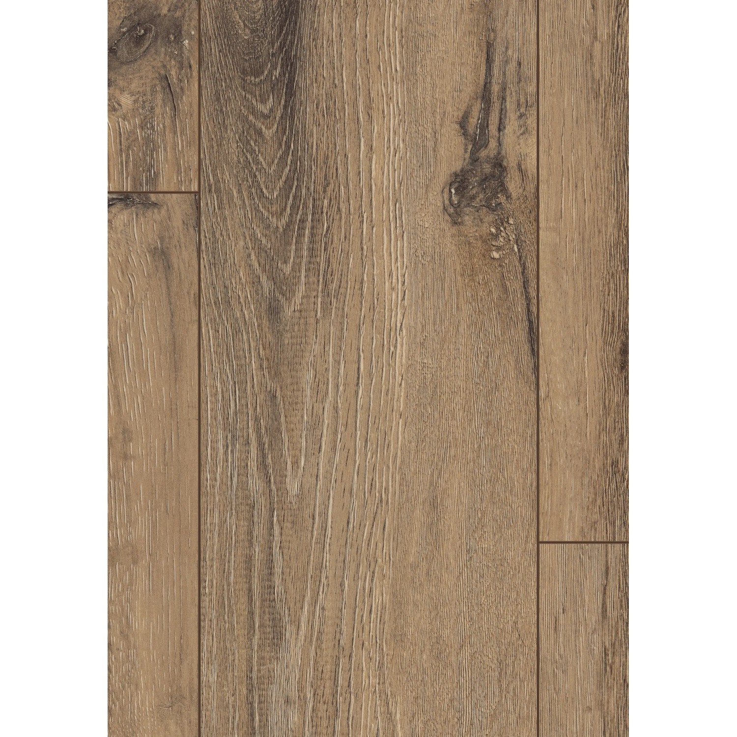 Egger Laminat NatureSense EL1007, Parkett Eiche Dunkel, 8mm stark. Robuster Bodenbelag im Landhausstil.