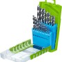 kwb HI-NOX HSS M2 Metallbohrer Set, 19-teilig im grünen Koffer. Bohrer für Stahl, Edelstahl, Grauguss.