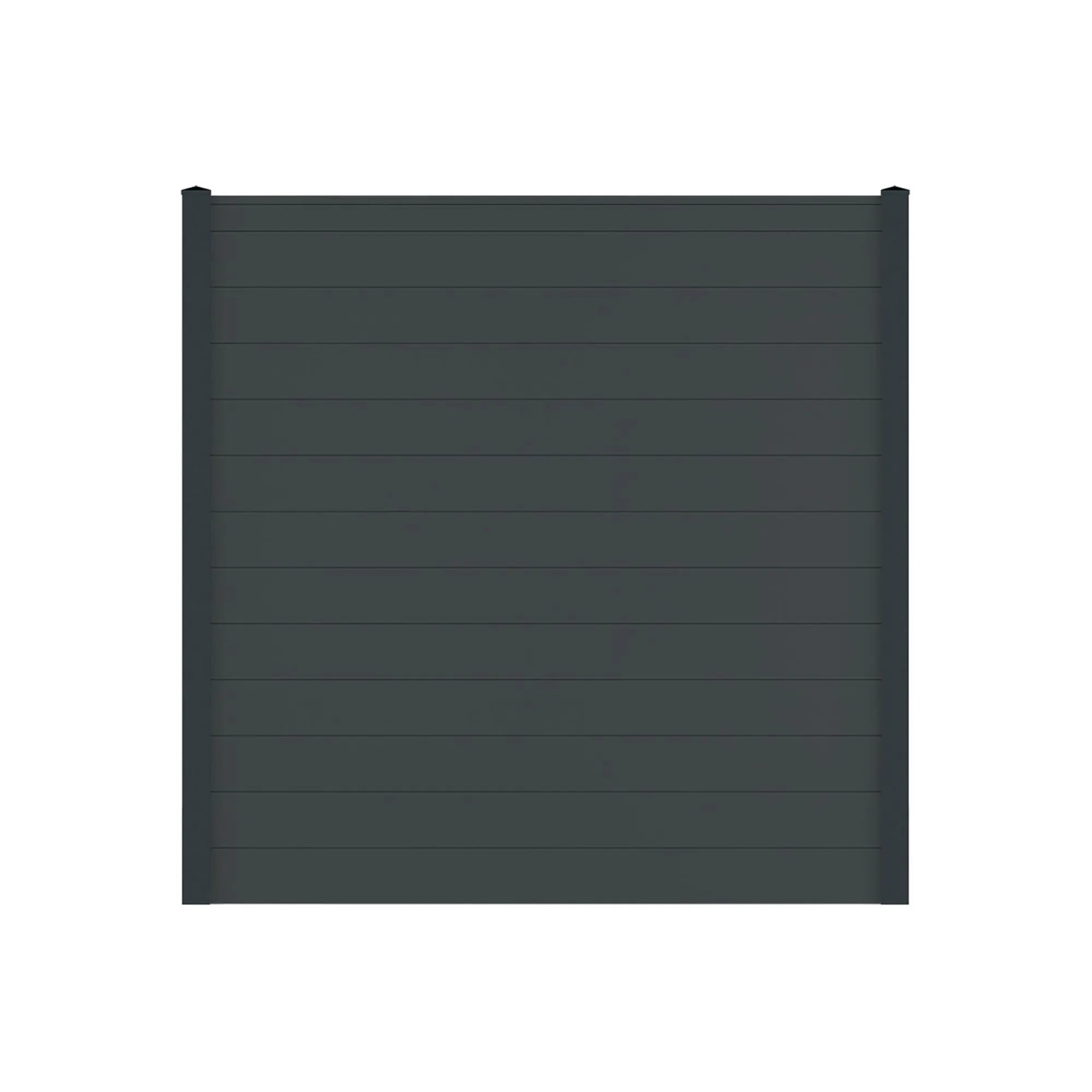 Vidual Sichtschutzzaun Snap 140 zum Aufdübeln 1,8 m x 12,45 m Anthrazit