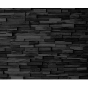 Rebel of Styles Holzverblender UltraWood Teak Yakisugi, dunkle Holz-Wandverkleidung.