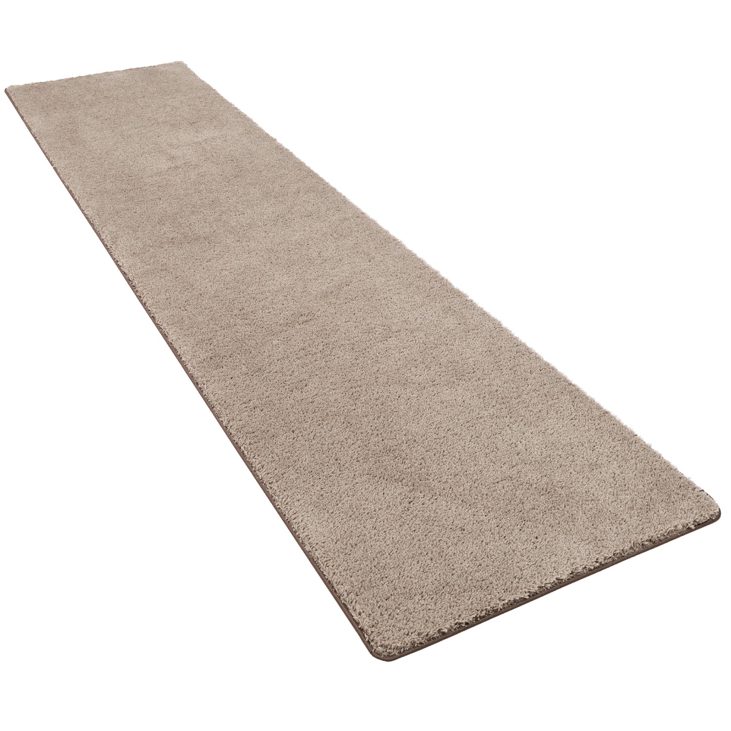 Snapstyle Hochflor Shaggy Läufer Teppich Palace Taupe 80x320cm günstig online kaufen