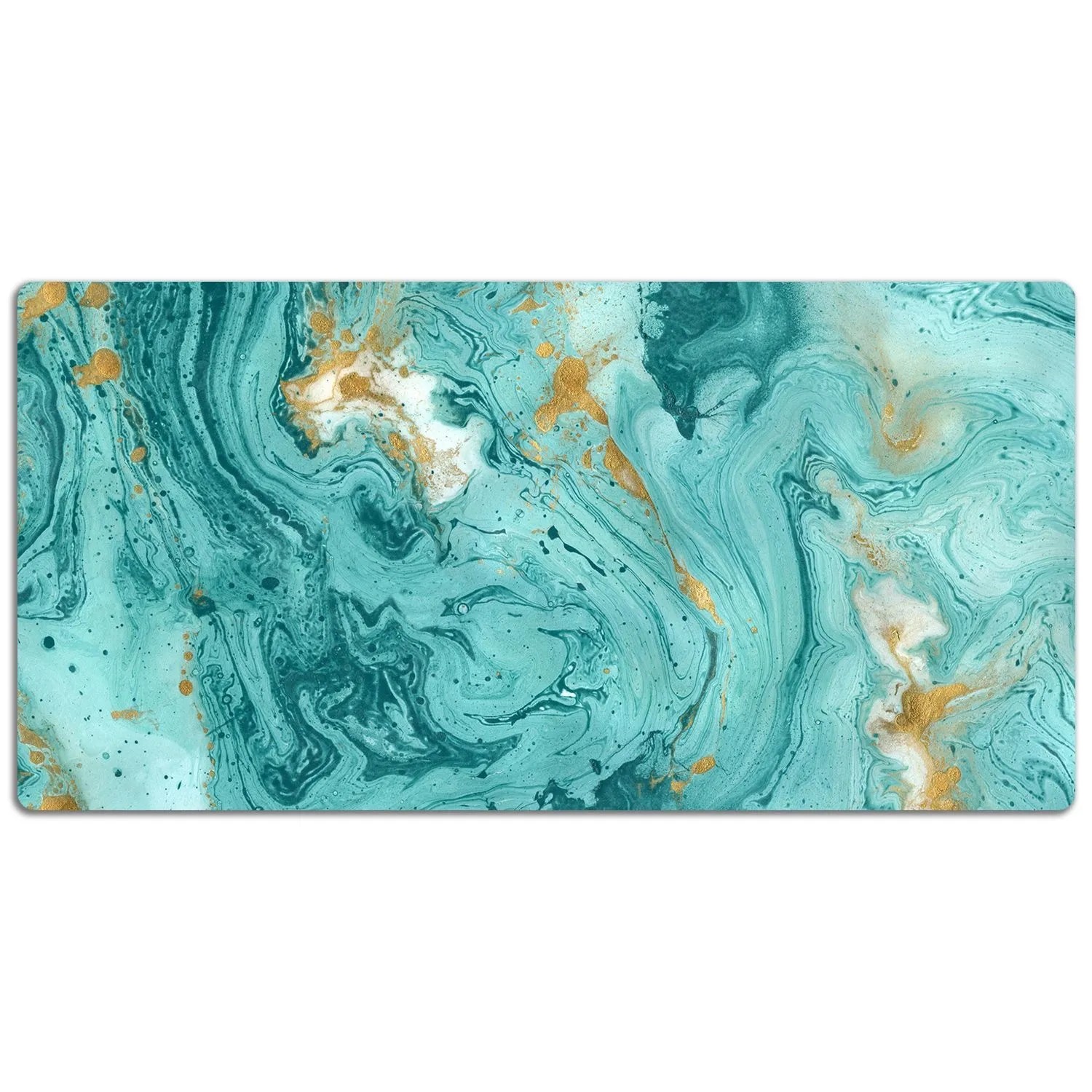 Tulup Schreibtischunterlage Türkisfarbener Marmor Schreibtisch Schutzmatte günstig online kaufen