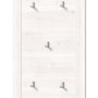 Inn.Furn Garderobenpaneel Weiß Lärche Landhaus 68 cm 5 Kleiderhaken Mirano