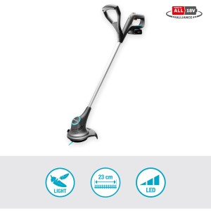 Gardena Akku-Trimmer SmallCut 23/18V P4A Set, leichter Rasentrimmer mit Akku und Ladegerät.