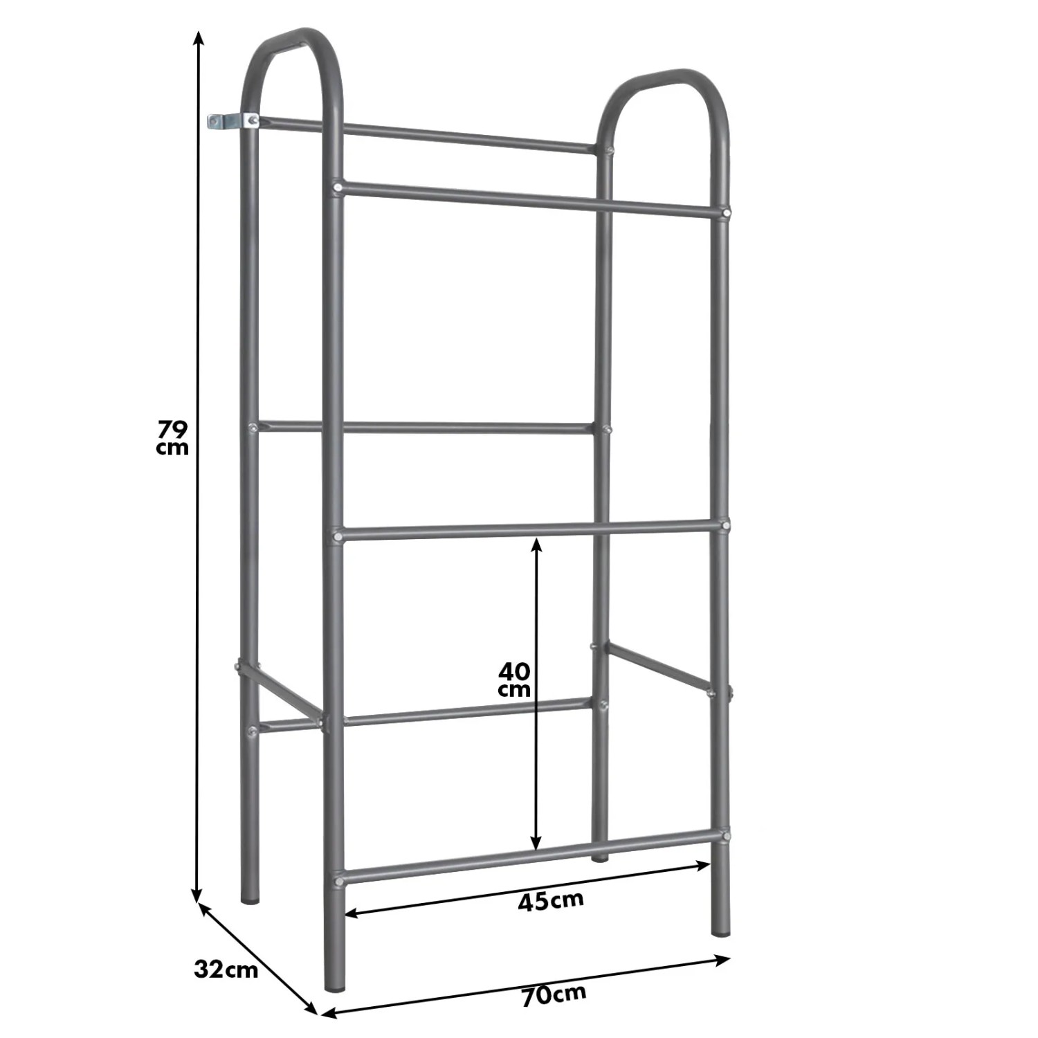 Karat Kastenständer Grau 3 Kästen 49,5 x 32,5 x 115,5 cm Wandregal kaufen bei OBI