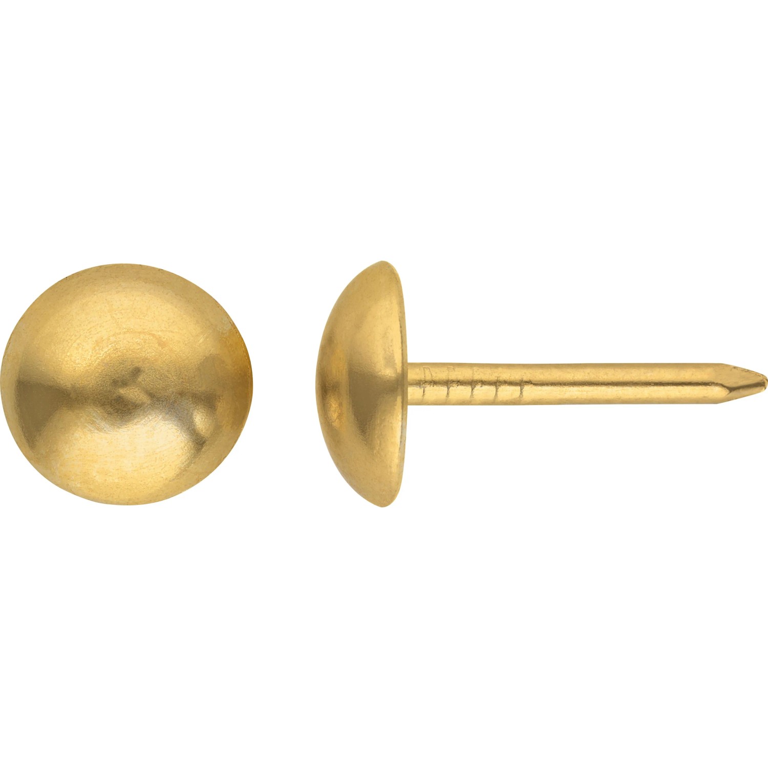 Polsternägel Vermessingt 8 mm 55 Stück