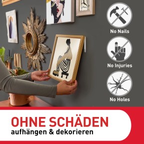 Command Bilder-Aufhängungsstreifen - 34 Paare Für Rahmen Bis 60x90cm, Rückstandsfrei