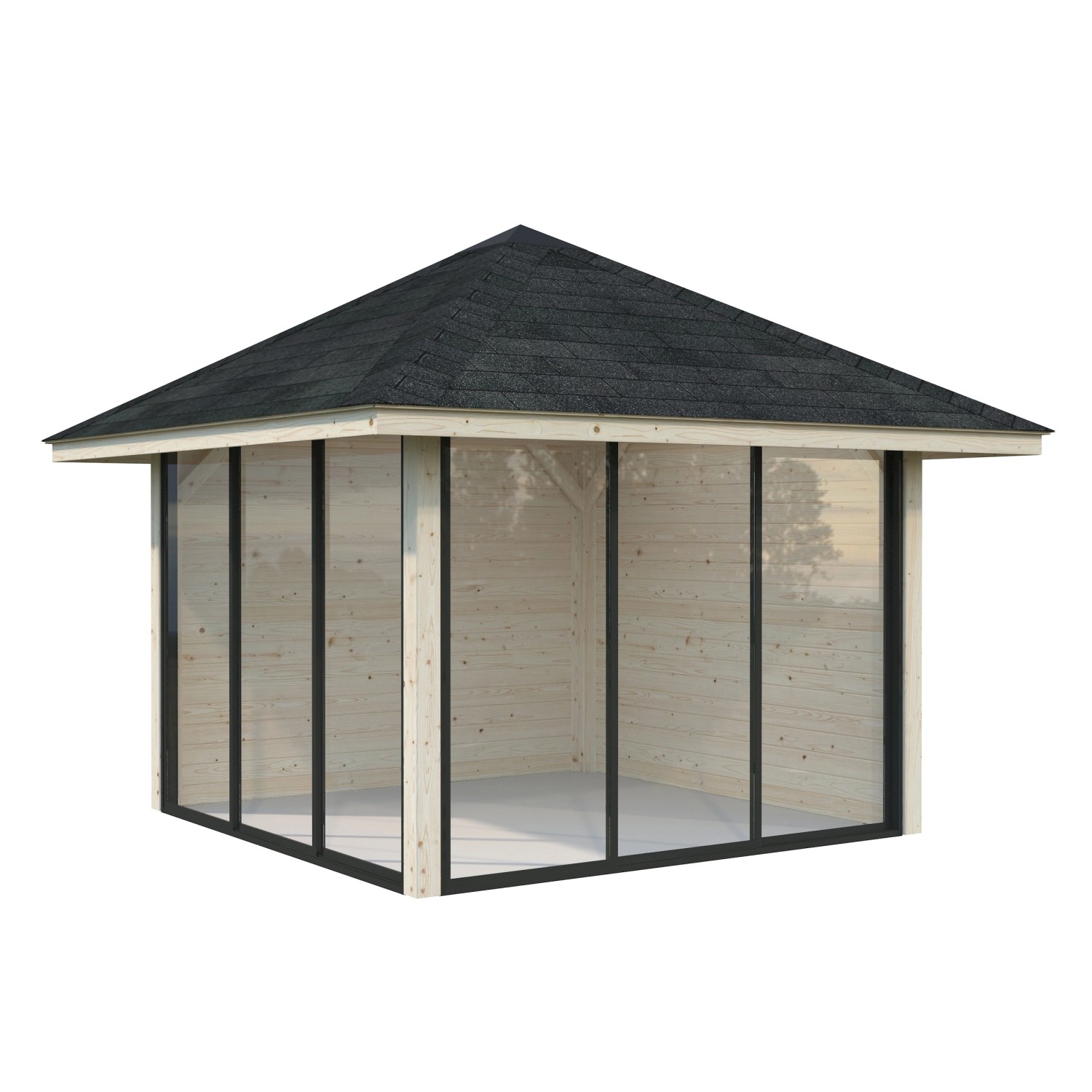 Palmako Pavillon Bianca Set201 Slide Naturbelassen 300 cm x 300 cm FSC® günstig online kaufen