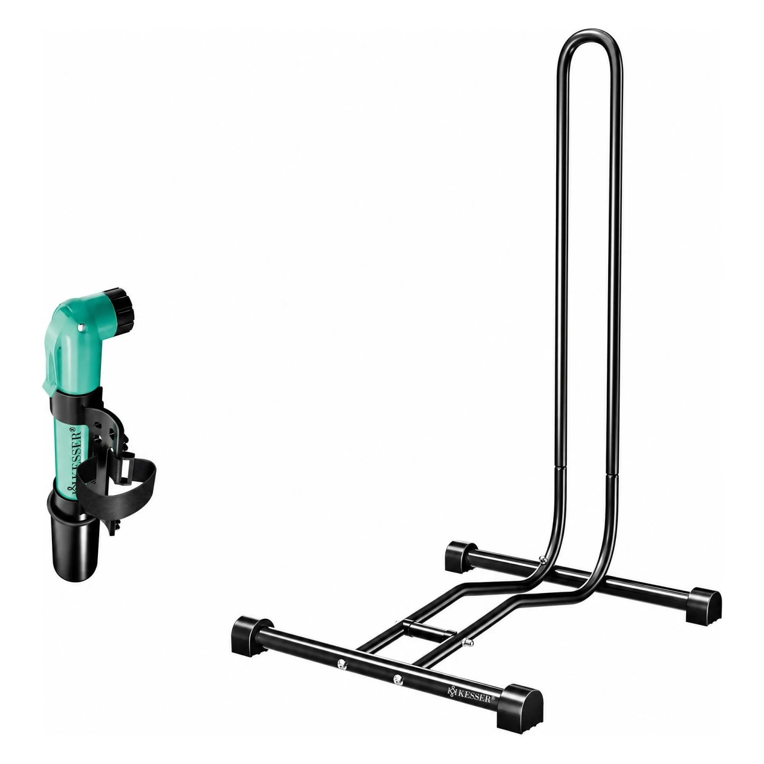KESSER Fahrradständer Freistehend für Reifen Bis 65 mm Schwarz 1er Set