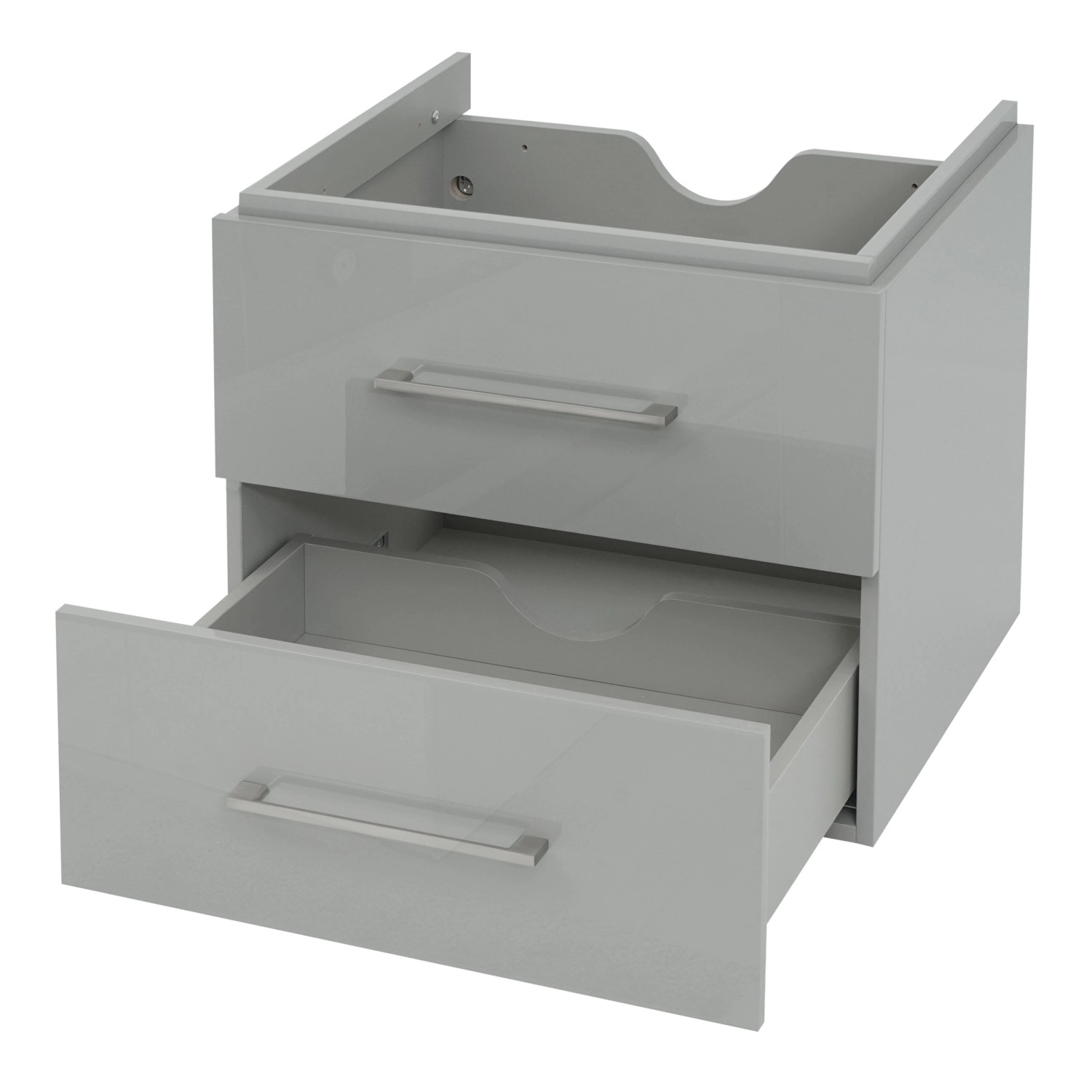 MCW Premium Waschbeckenunterschrank D16 60cm Grau