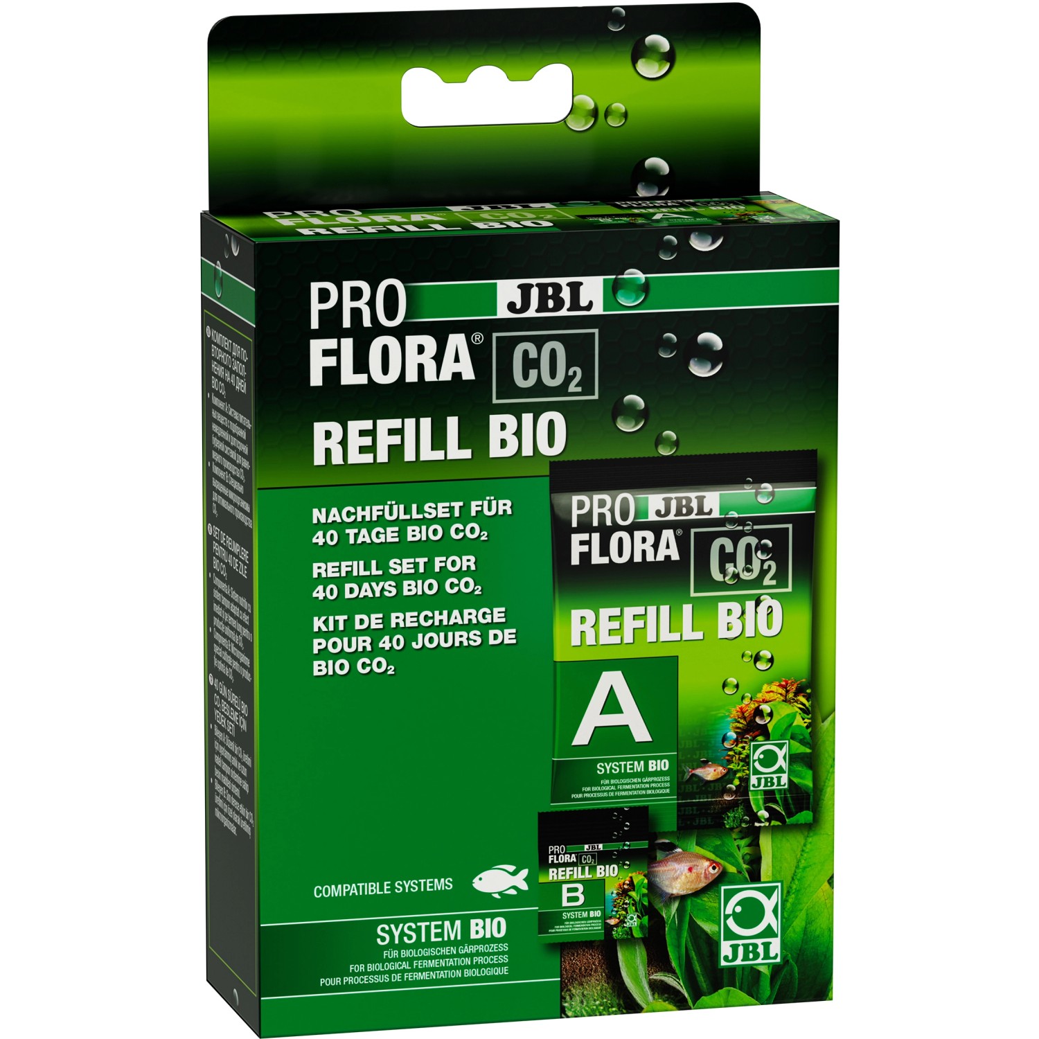 JBL Nachfüllset Proflora Refill Bio für Aquarium-Bio-CO²-Düngeanlage Proflora