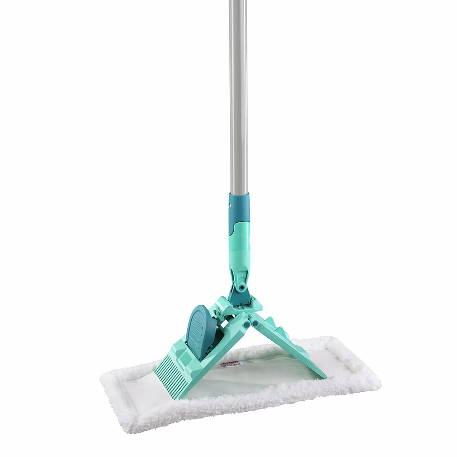 Leifheit Staubwischer Superduster Floor mit Mikrofaser-Bezug und flexiblem Gelenk.
