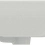 Ideal Standard i.life A Waschtisch, 50 cm, Weiß, aus Kristallporzellan, mit Hahnloch und Überlauf.
