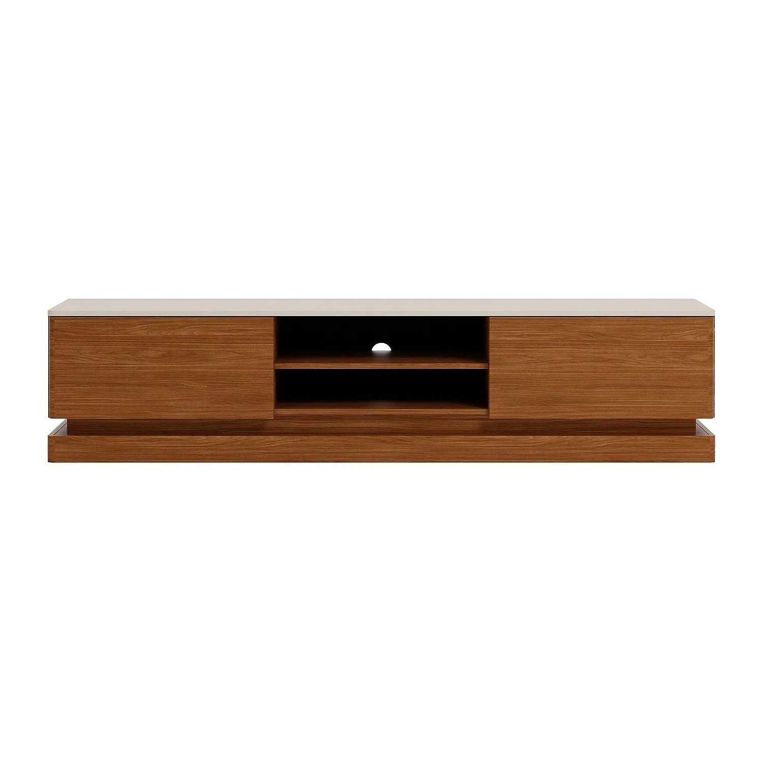 Vente-unique Tv-Board Devika Naturfarben Dunkel  Beige 190 cm