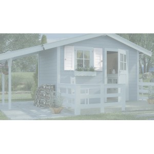 WEKA Fensterladen, 2-seitig, weiß, 69x79 cm, als Zubehör für Gartenhaus Fenster.