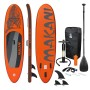 Aufblasbares ECD Germany Stand Up Paddle Board Makani, 320 cm, orange, mit Zubehör.