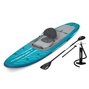 Bestway SUP Board-Set Aqua Drifter mit Sitz, Paddel und Pumpe. Allround Stand Up Paddle Board in blau.