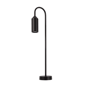 Schwarze LUXULA Wegeleuchte aus Aluminium mit Erdspieß, 60cm hoch. Außenleuchte für Garten und Wege.