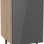 Optifit Unterschrank Jonte984, 45 cm breit, Anthrazit/Wildeiche, mit Tür und Griff.