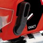 Detailaufnahme: Einhell Akku-Stichsäge TC-JS 18/70 mit Schalter für präzise Schnitte.