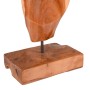 DELUKE Deko-Skulptur INÉS aus Teakholz, lackiert, 85cm hoch, für Wohnzimmer und Büro.