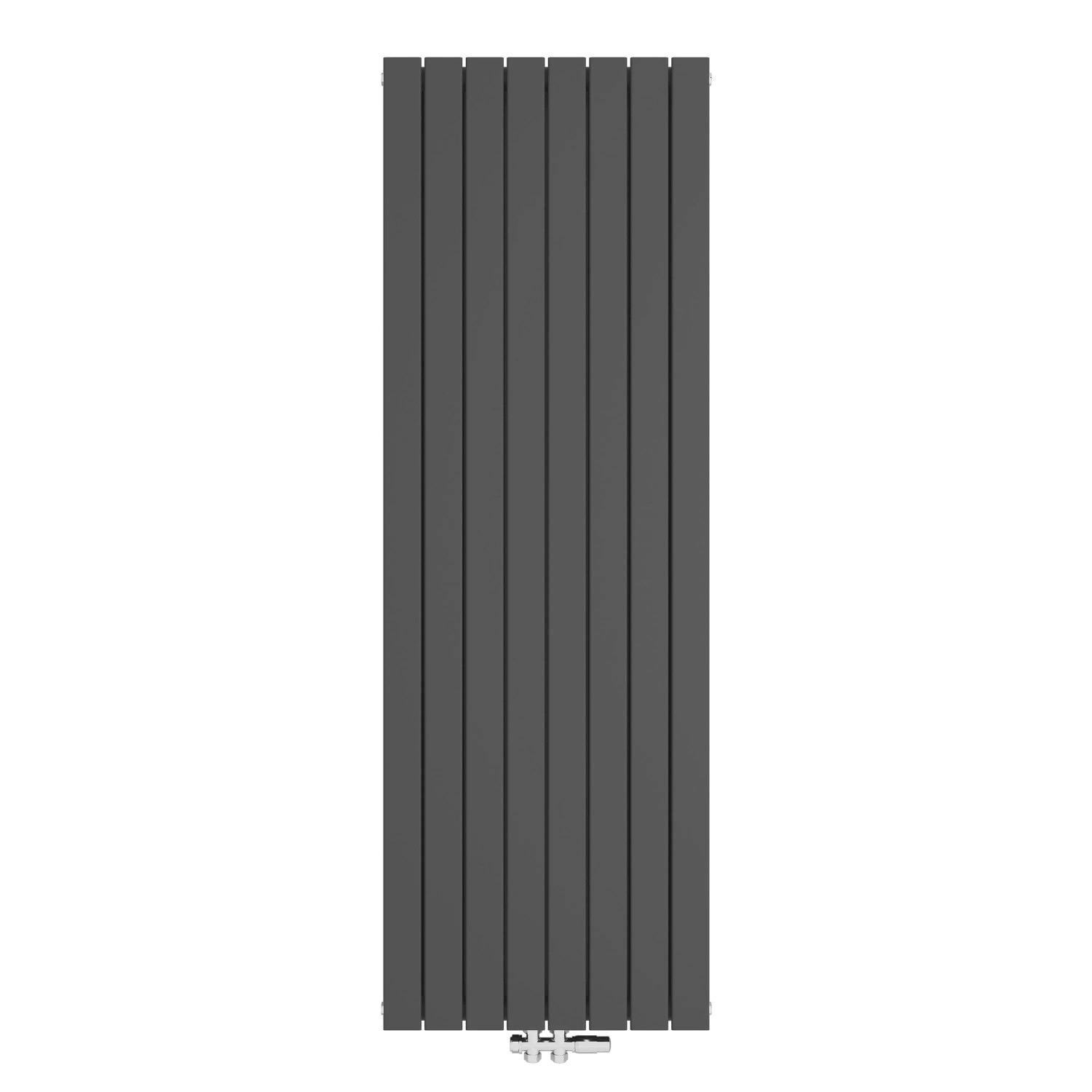 Duschparadies Heizkörper 60,2x180cm 2317W Anthrazit Flach Heizkörper Doppellagig Paneelheizkörper Vertikal Mittelanschluss